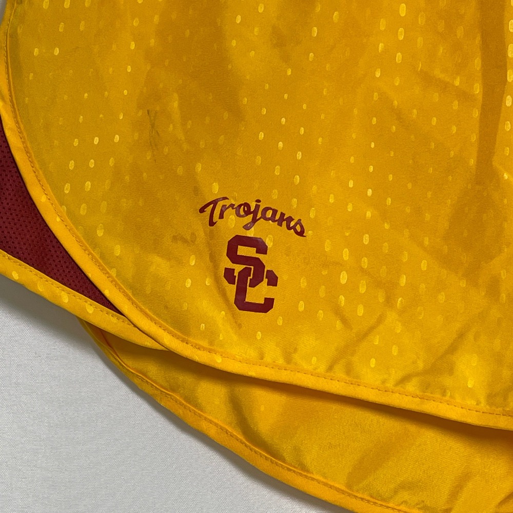 USC Trojans NCAA Nike Dri-FIT Gold Athletic Running Shorts Women's XL - Picture 2 of 12
